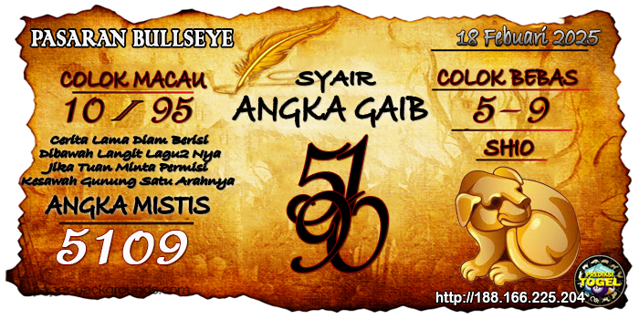 Prediksi Togel Bullseye Selasa 18 Februari 2025
