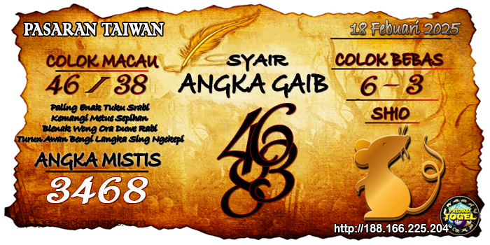 Prediksi Togel Taiwan Selasa 18 Februari 2025
