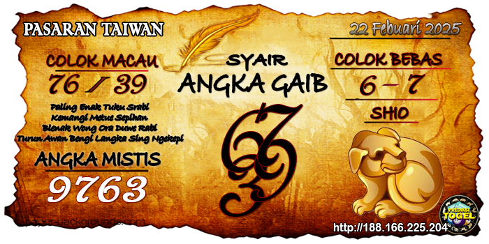 Prediksi Togel Taiwan Sabtu 22 Februari 2025