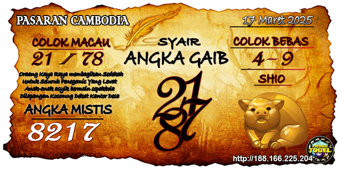 Senin 17 Maret 2025