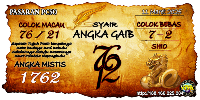 Prediksi Togel Pcso Selasa 11 Maret 2025