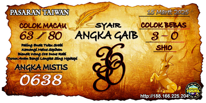 Prediksi Togel Taiwan Sabtu 15 Maret 2025
