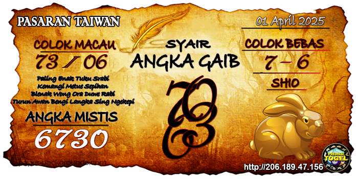  Prediksi Togel Taiwan Selasa 1 April 2025
