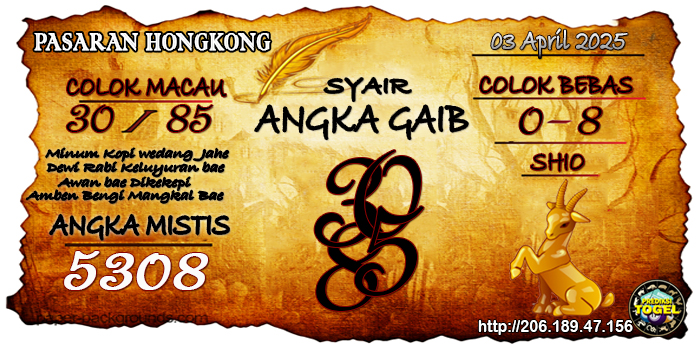Prediksi Togel Hongkong Kamis 3 April 2025
