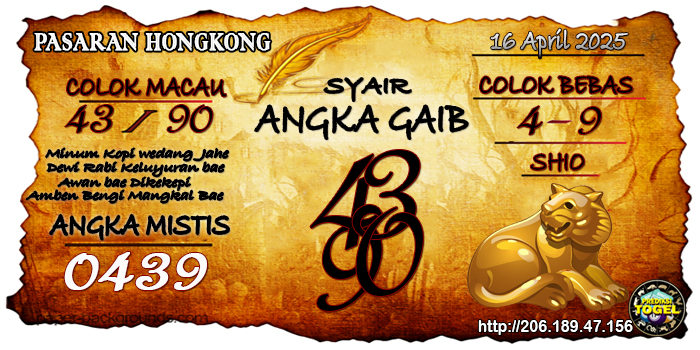 Prediksi Togel Hongkong Rabu 16 April 2025