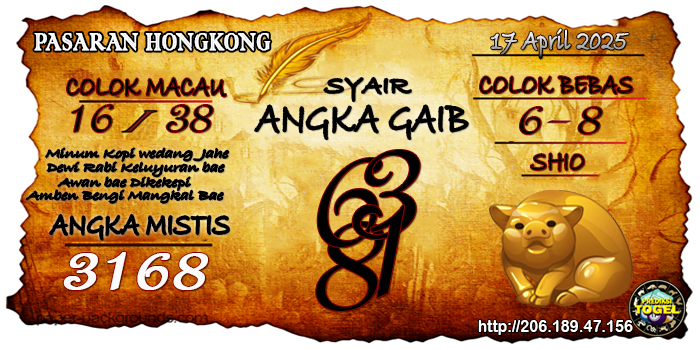 Prediksi Togel Hongkong Kamis 17 April 2025