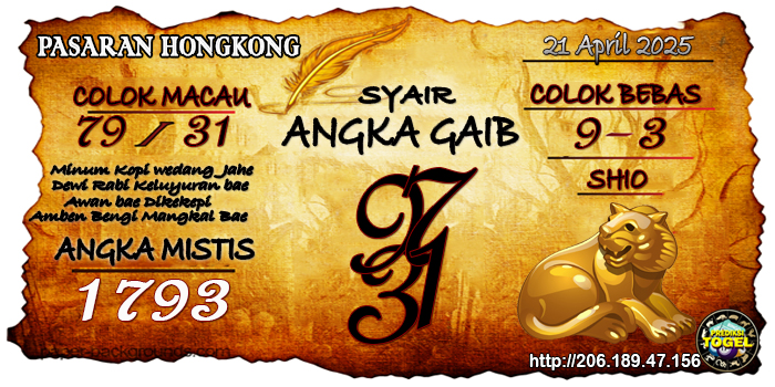 Prediksi Togel Hongkong Senin 21 April 2025