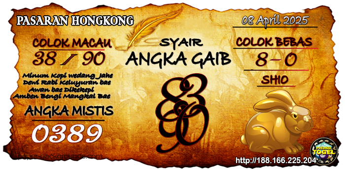 Prediksi Togel Hongkong Selasa 8 April 2025