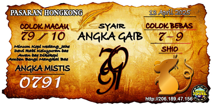 Prediksi Togel Hongkong Minggu 13 April 2025