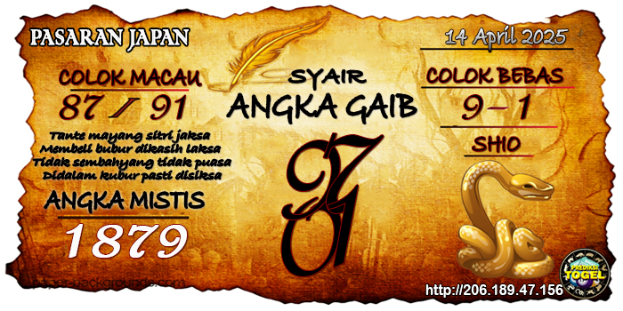 Prediksi Togel Japan Senin 14 April 2025