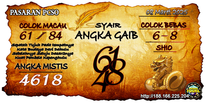 Prediksi Togel Pcso Selasa 8 April 2025