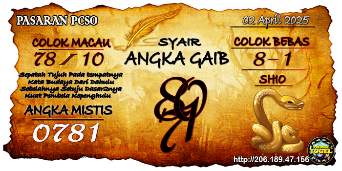 Prediksi Togel Pcso Rabu 2 April 2025