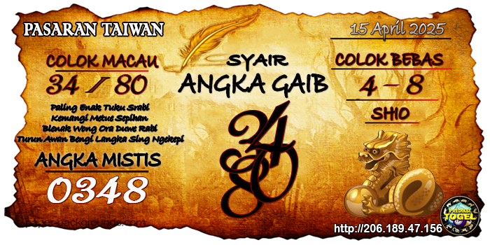 Prediksi Togel Taiwan Selasa 15 April 2025