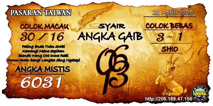 Prediksi Togel Taiwan Senin 21 April 2025