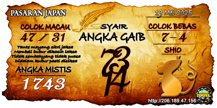 Prediksi Togel Japan Senin 19 Mei 2025