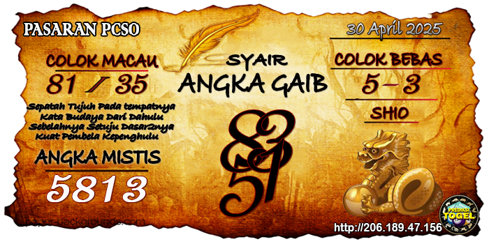 Prediksi Togel Pcso Jumat 30 Mei 2025