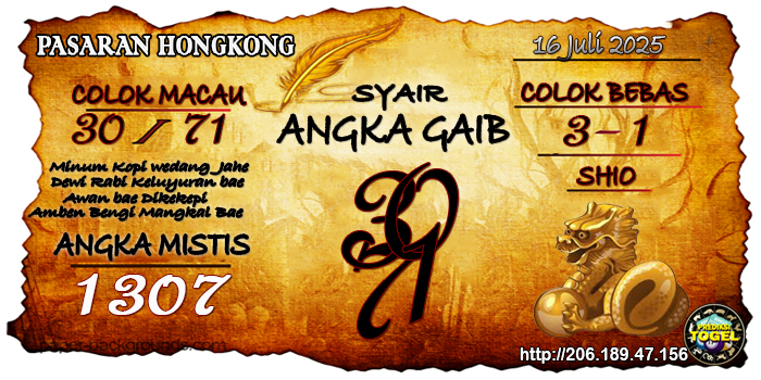 Prediksi Togel Hongkong Rabu 16 Juli 2025