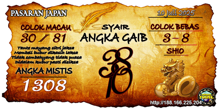 Prediksi Togel Japan Kamis 10 Juli 2025