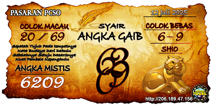 Prediksi Togel Pcso Sabtu 12 Juli 2025