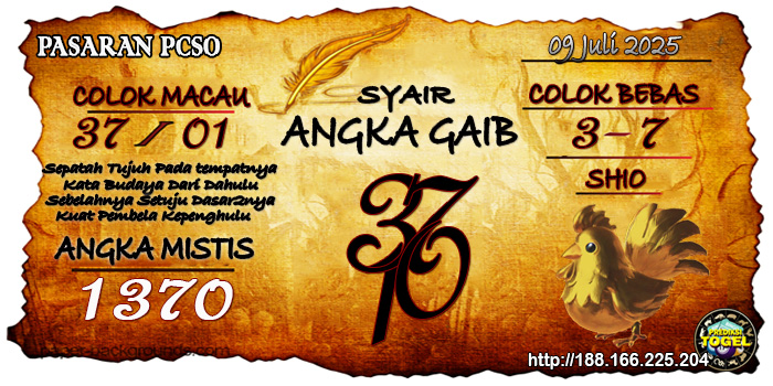 Prediksi Togel Pcso Rabu 9 Juli 2025