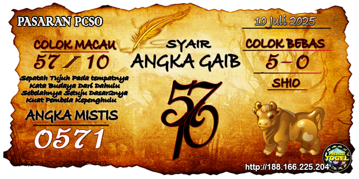 Prediksi Togel Pcso Kamis 10 Juli 2025