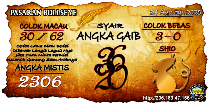 Prediksi Togel Bullseye Minggu 24 Agustus 2025