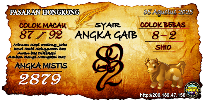 Prediksi Togel Hongkong Selasa 5 Agustus 2025