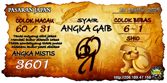 Prediksi Togel Japan Sabtu 23 Agustus 2025