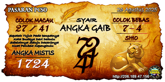 Prediksi Togel Pcso Selasa 26 Agustus 2025