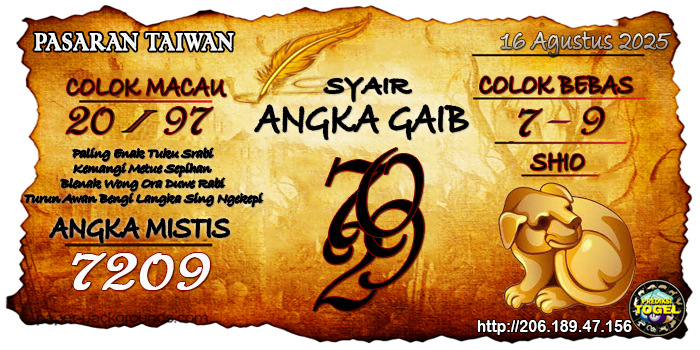 Prediksi Togel Taiwan Sabtu 16 Agustus 2025