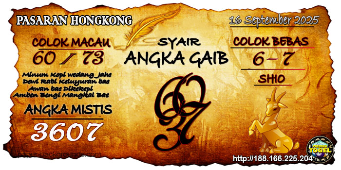 Prediksi Togel Hongkong Selasa 16 September 2025