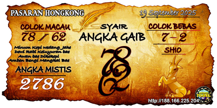 Prediksi Togel Hongkong Jumat 19 September 2025