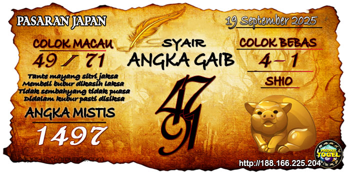 Prediksi Togel Japan Jumat 19 September 2025
