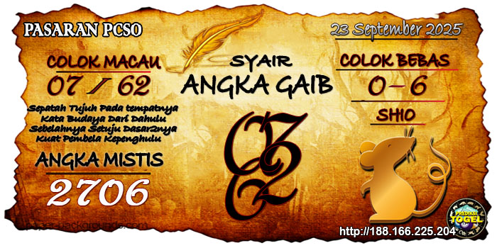 Prediksi Togel Pcso Selasa 23 September 2025