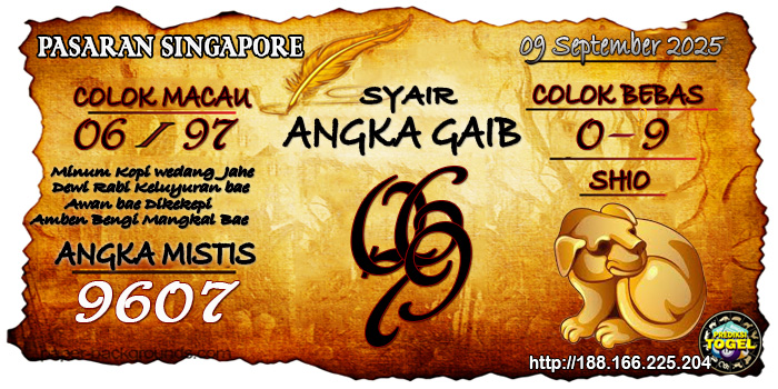 Prediksi Togel Singapore Selasa 9 September 2025