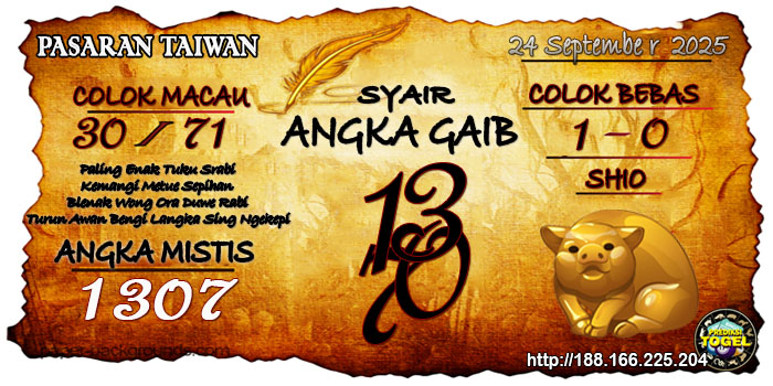 Prediksi Togel Taiwan Rabu 24 September 2025