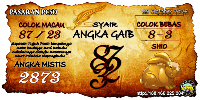 Prediksi Togel Pcso Kamis 30 Oktober 2025