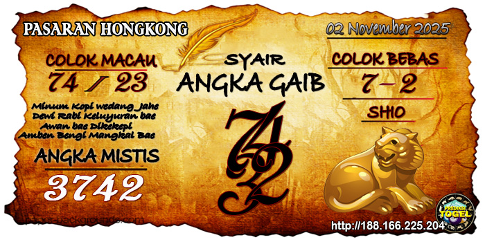 Prediksi Togel Hongkong Minggu 2 November 2025