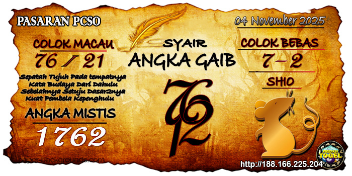 Prediksi Togel Pcso Selasa 4 November 2025