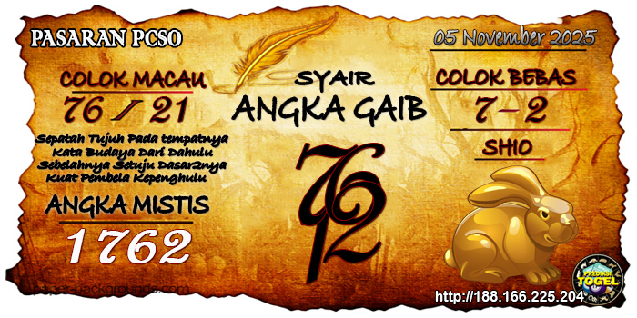 Prediksi Togel Pcso Rabu 5 November 2025